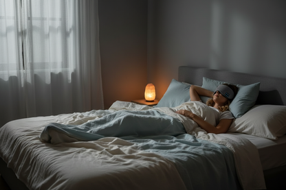 Antifaz durmiendo en cama