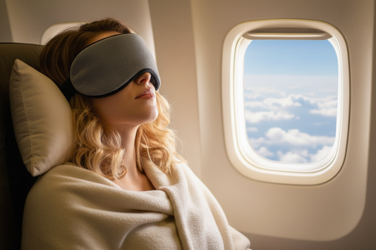 Antifaz en avión